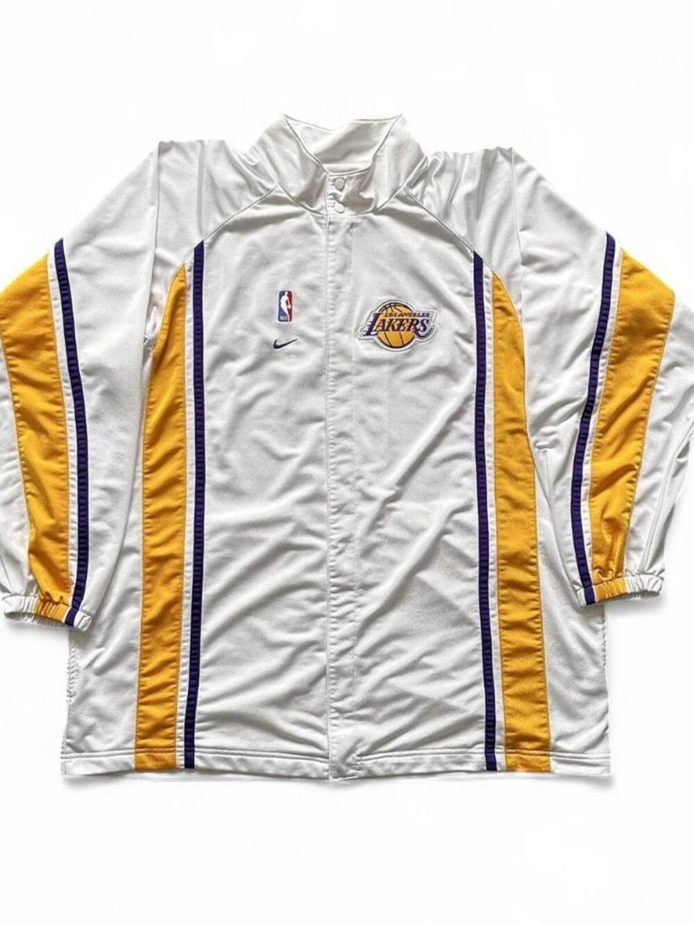 Vintage Y2K 90s Nike Los Angeles LA Lakers Warm Up Jacket Size XXL TALL